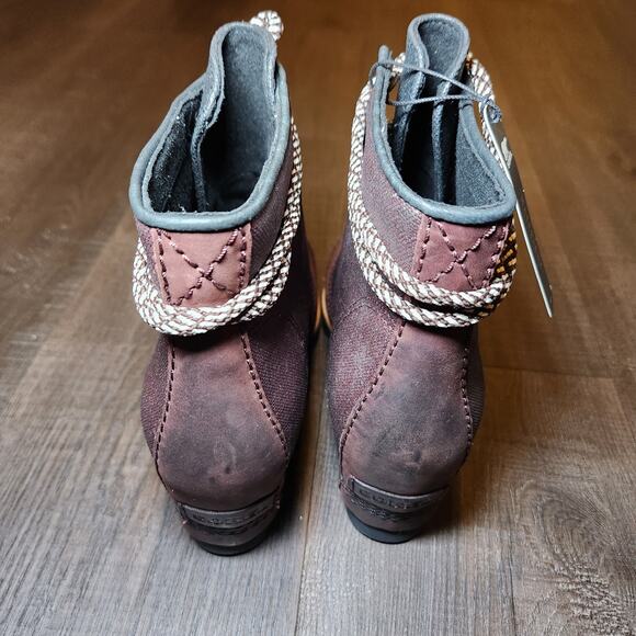 Sorel PDX Wedge Booties Women’s 8 Brown Waterproof Nubuck Lace Up NWOB - Picture 8 of 16
